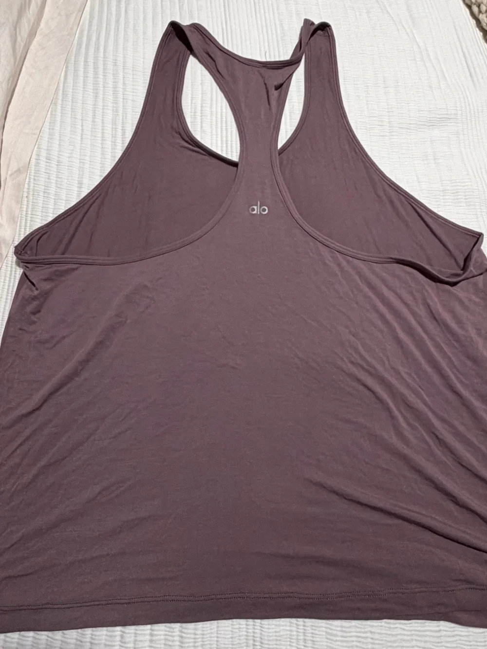 ALO Yoga Mauve Racerback Tank Top